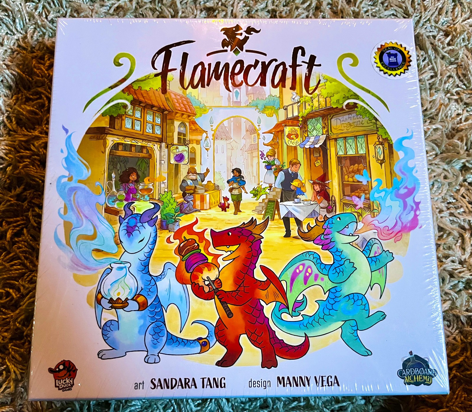 Flamecraft Board Game – SEALED! – Cardboard Alchemy, Lucky Duck Games