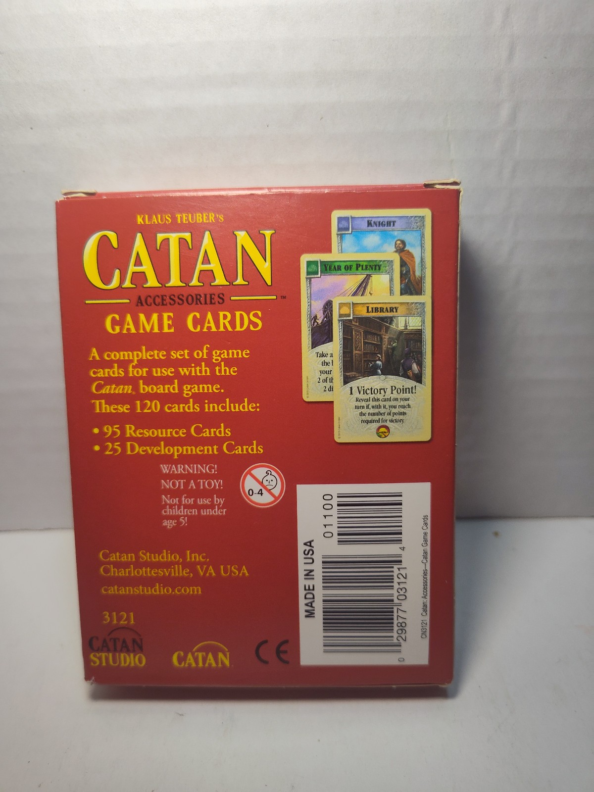 Catan Base Game 5th Edition Complete + Game Cards Accessory Set -Excellent Cond.