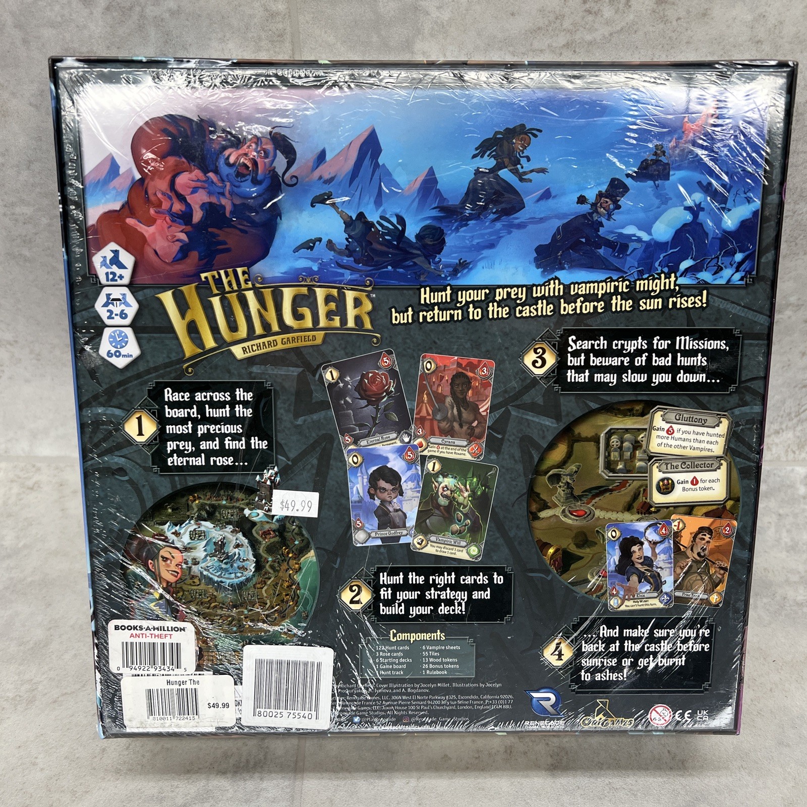 The Hunger Card Board Game Richard Garfield Vampire Hunt Strategy 1st Ed