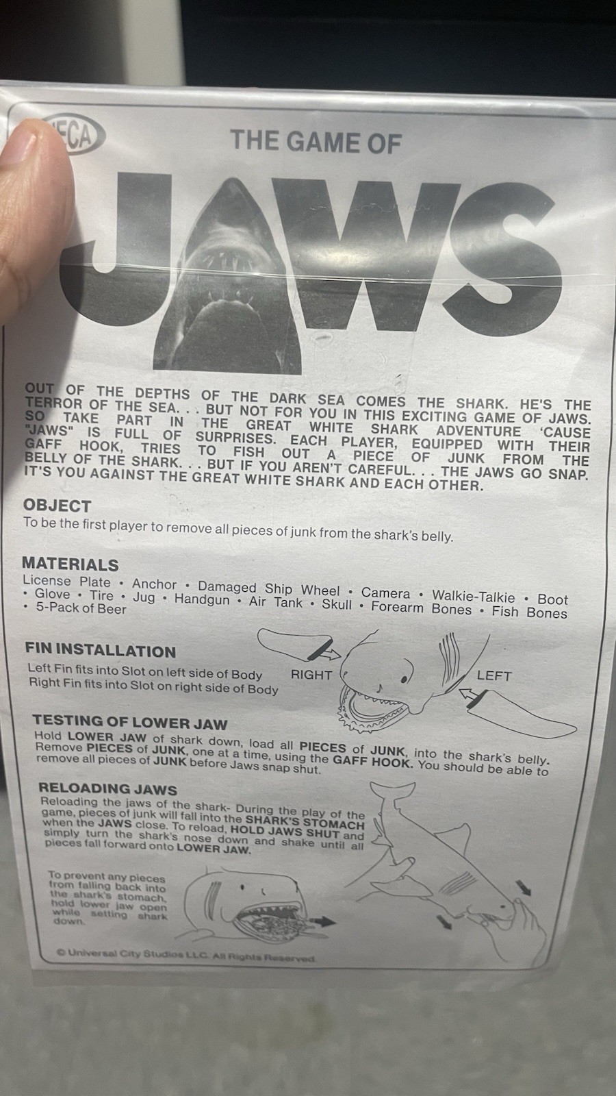 NECA The Game of Jaws 50th Anniversary Edition | NECA Jaws