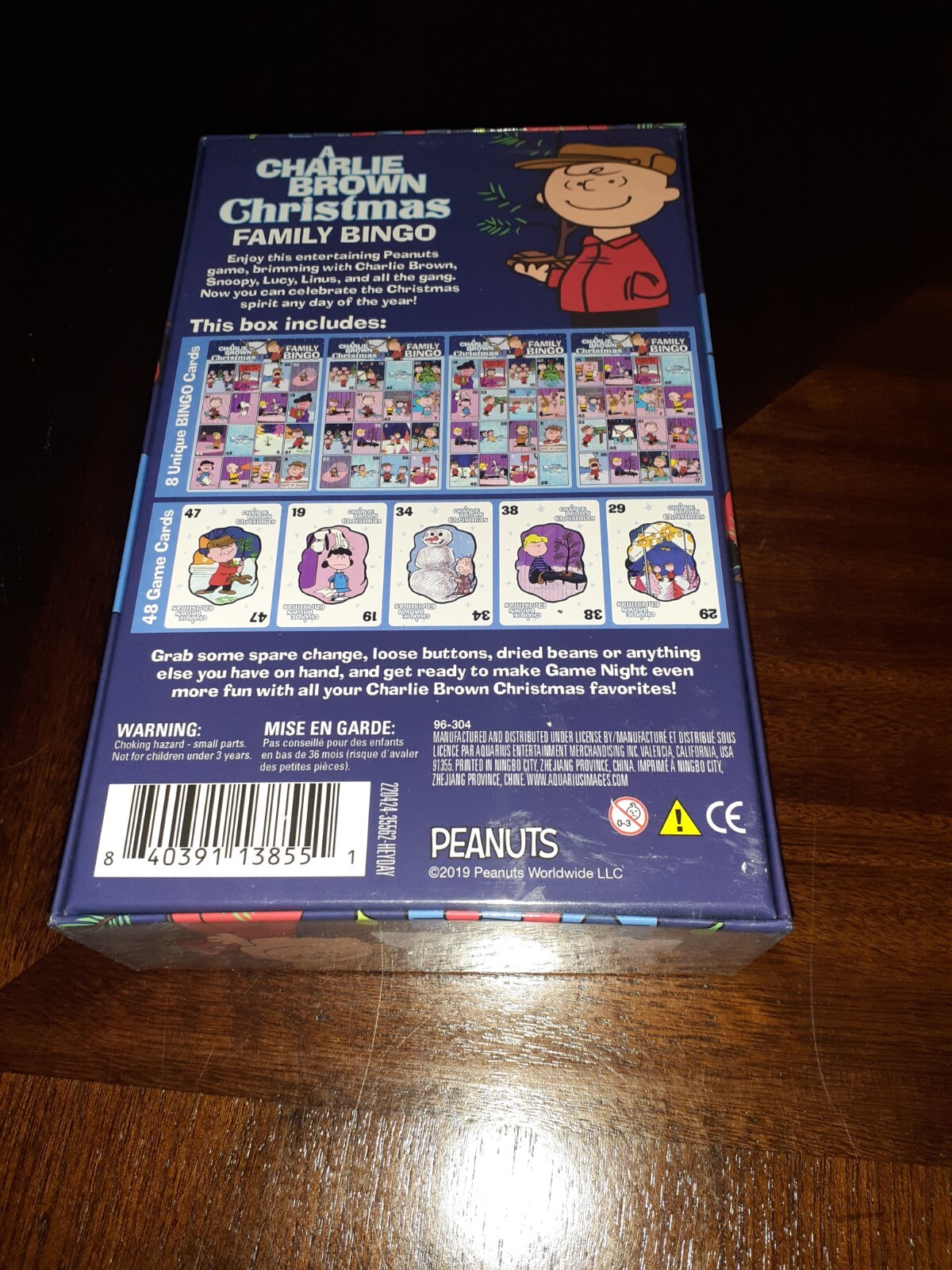 NEW Charlie Brown Game Christmas Bingo Peanuts 2-18 player 8+ Years Family Fun
