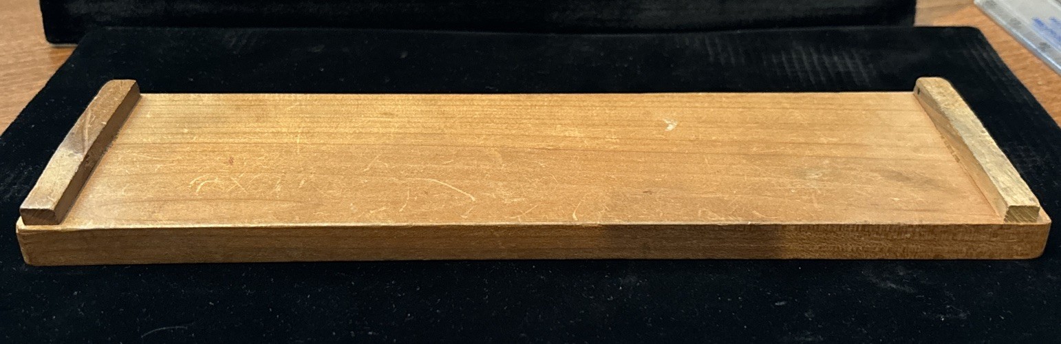 Mahogany Oak Walnut Maple Inlay Cribbage Board Mid Century Game Player 11″