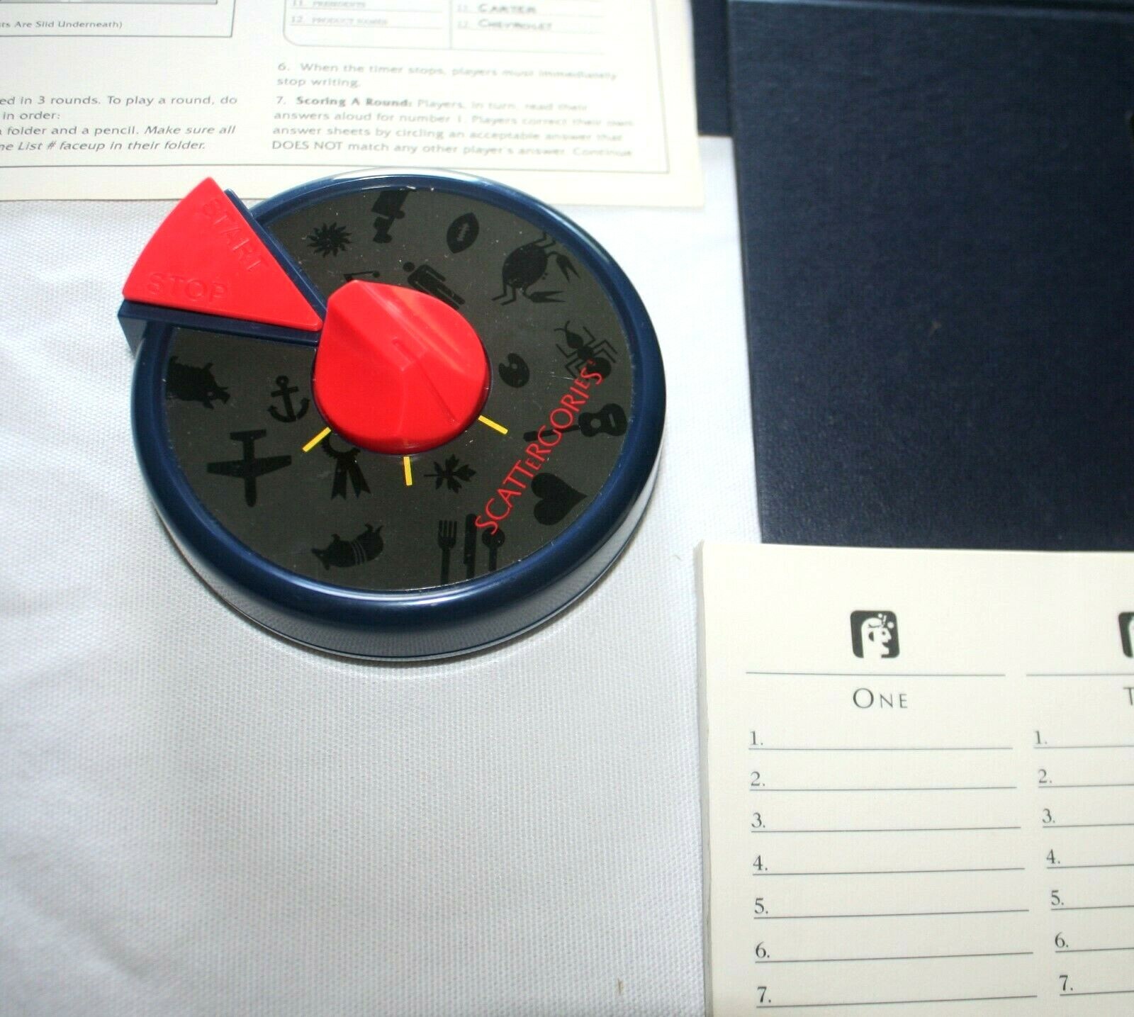 Vintage Scattergories Game Complete 1988 Milton Bradley Made In USA