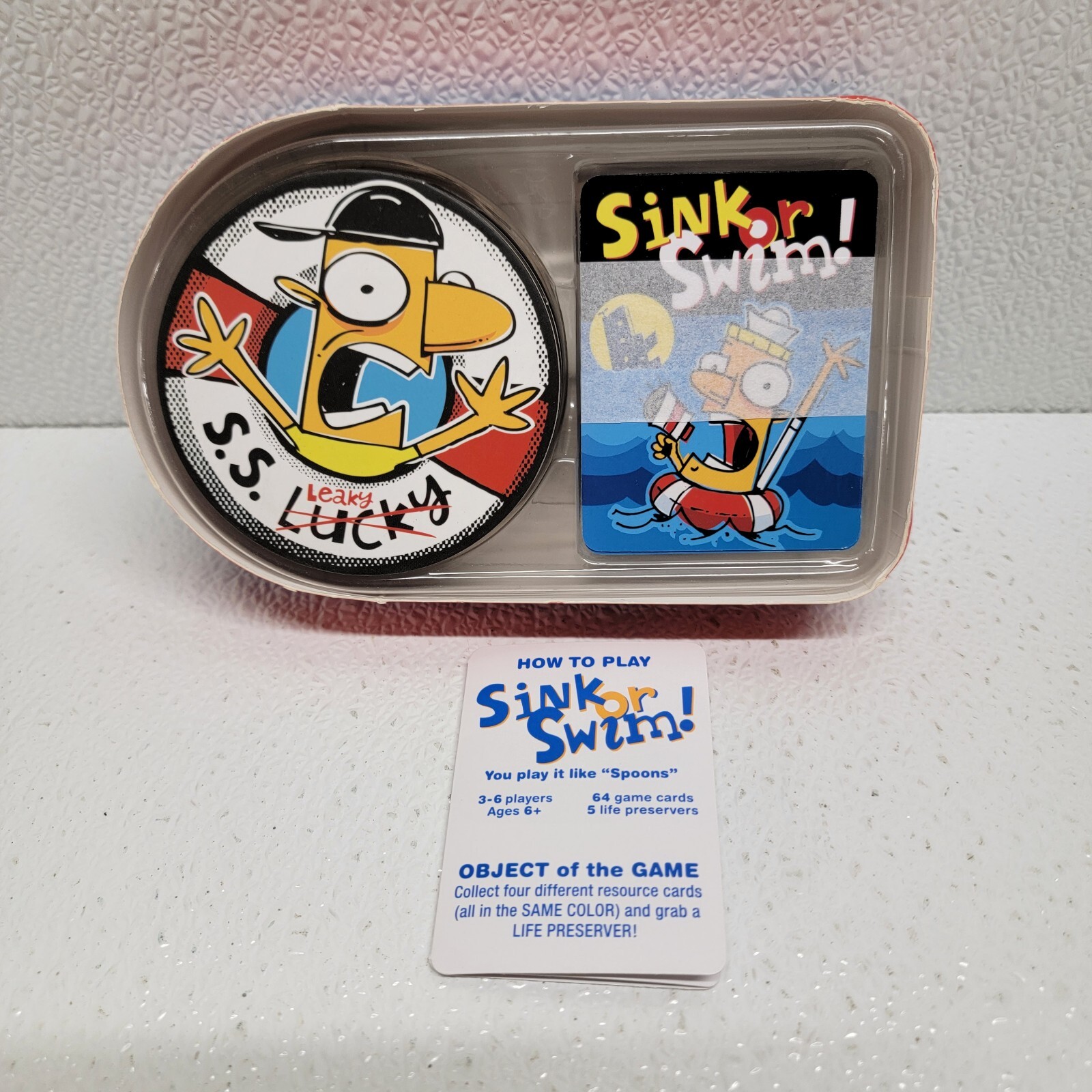 Hallmark Sink Or Swim Game 3-6 Players Ages 6+ Play It Like Spoons
