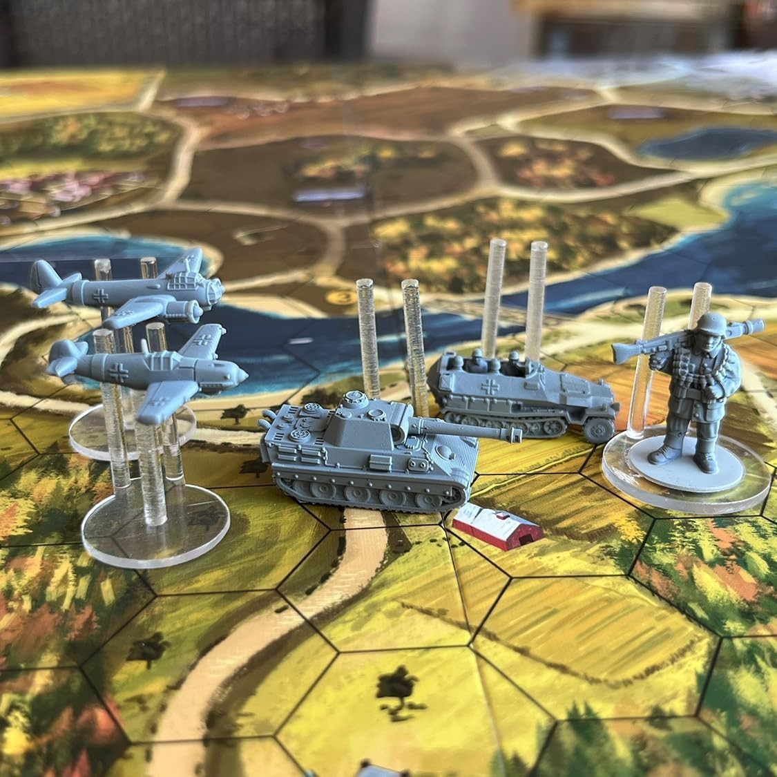 Aces & Armor, WWII War Miniatures Strategy Board Game, Ages 14+, 1-4 Players,…