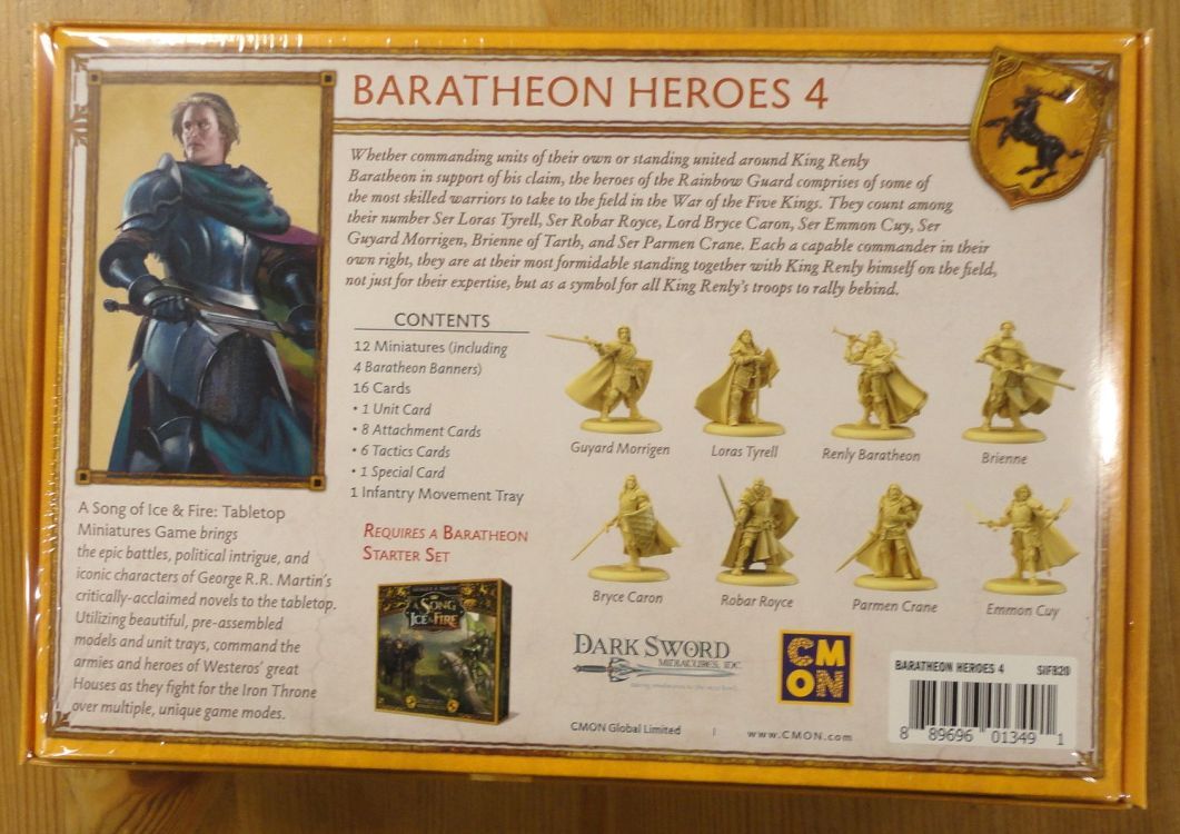 A Song of Fire & Ice Miniatures Game: Baratheon Heroes 4 Expansion SIF820