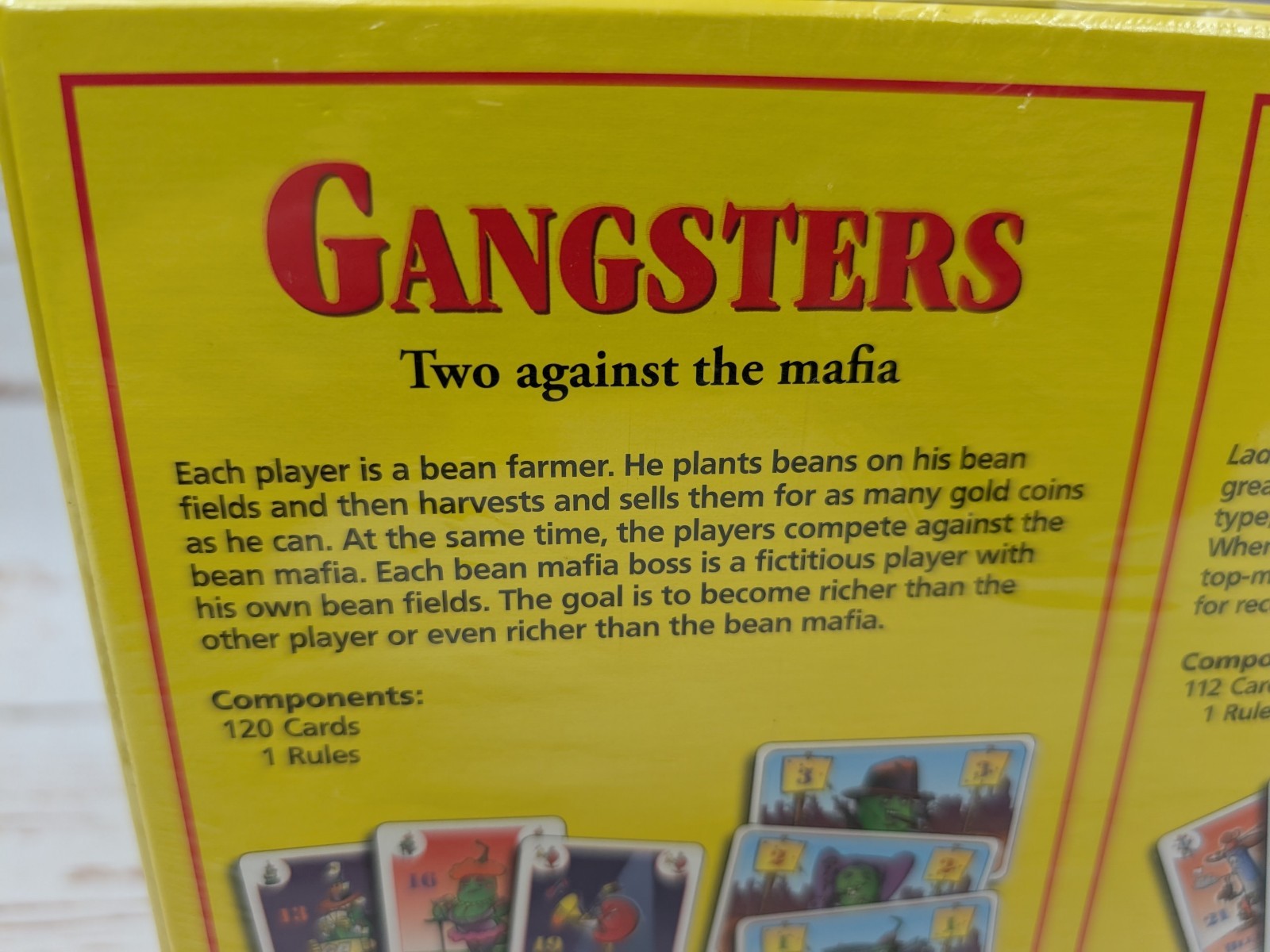Bohnanza Ladies & Gangsters Card Game Uwe Rosenberg 2014 NIS Rio Grande Games