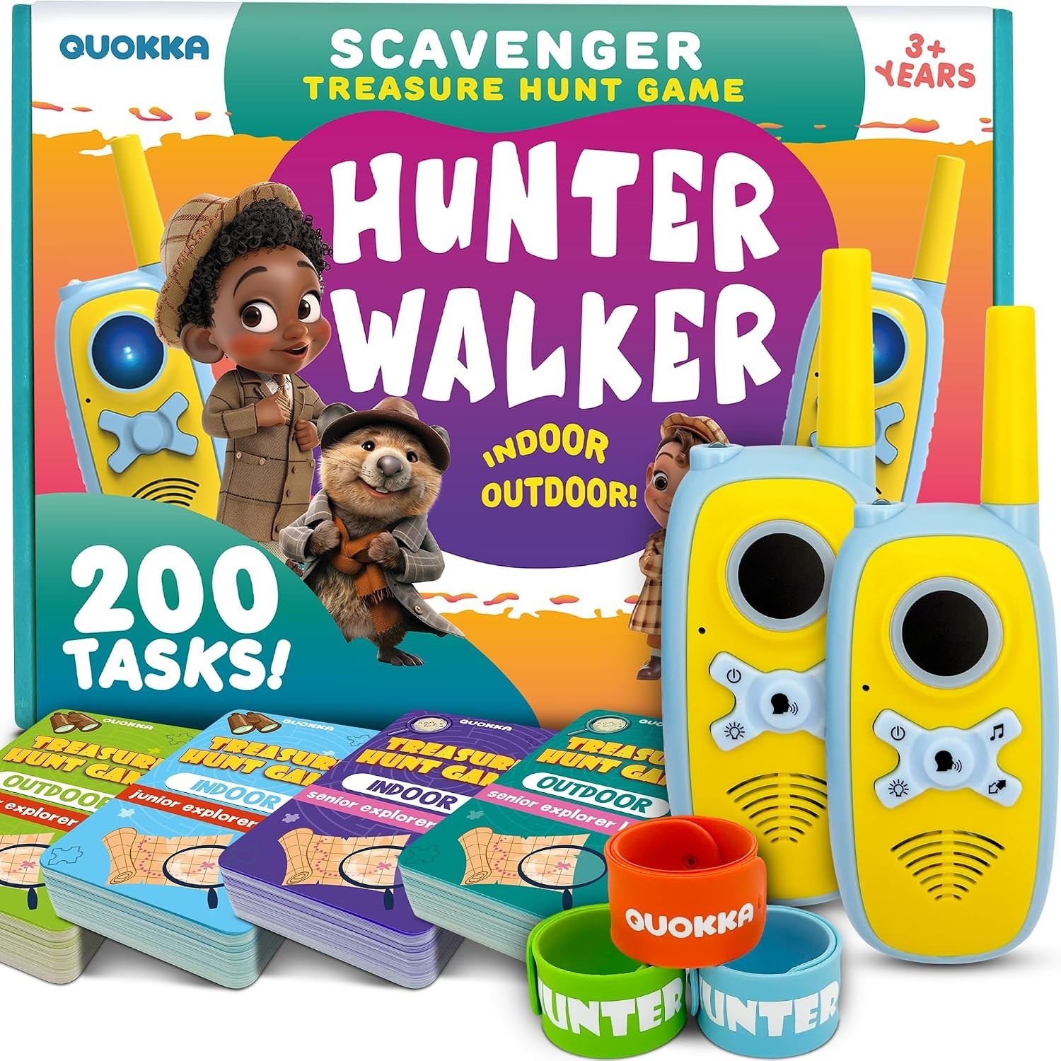 Fun Scavenger Hunt Game with 100 Indoor & 100 Outdoor Cards