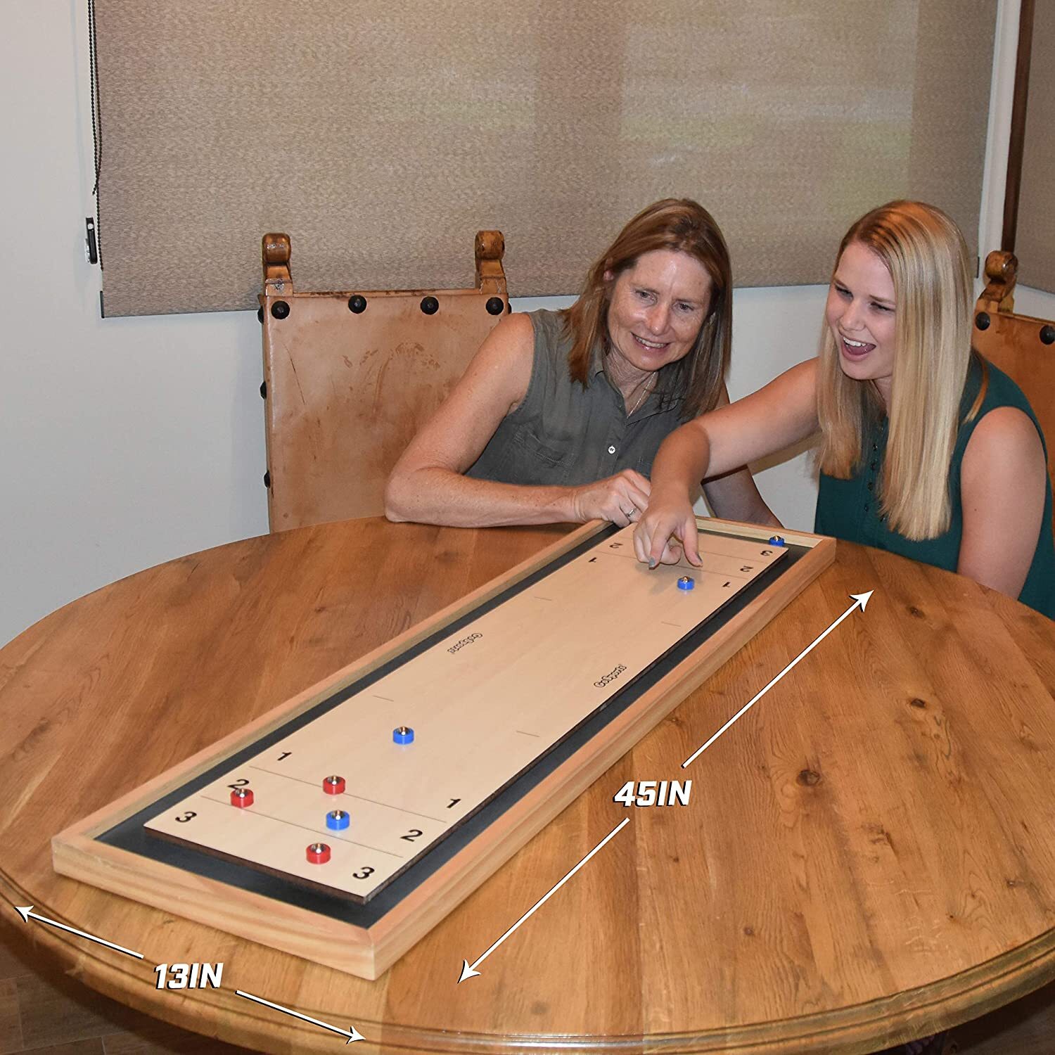 Shuffleboard Curling Tabletop Fun Board Game for Kid Family Game Room Party Gift