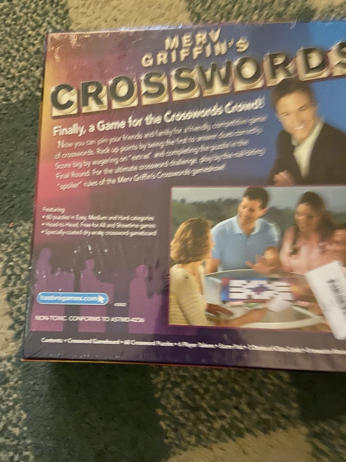 Merv Griffin’s Crossword Board Game-Parker Brothers-Social Wordplay-New-Sealed