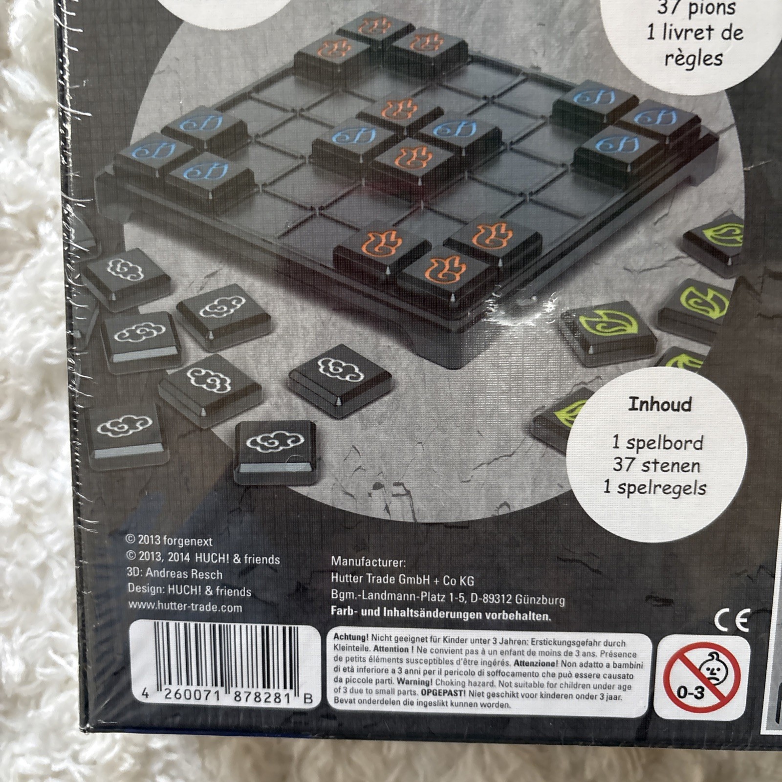 Rare2013 Forgenext HUCH&FRIENDS Board Game IGNIS Fire Water ELEMENTAL BATTLE NEW