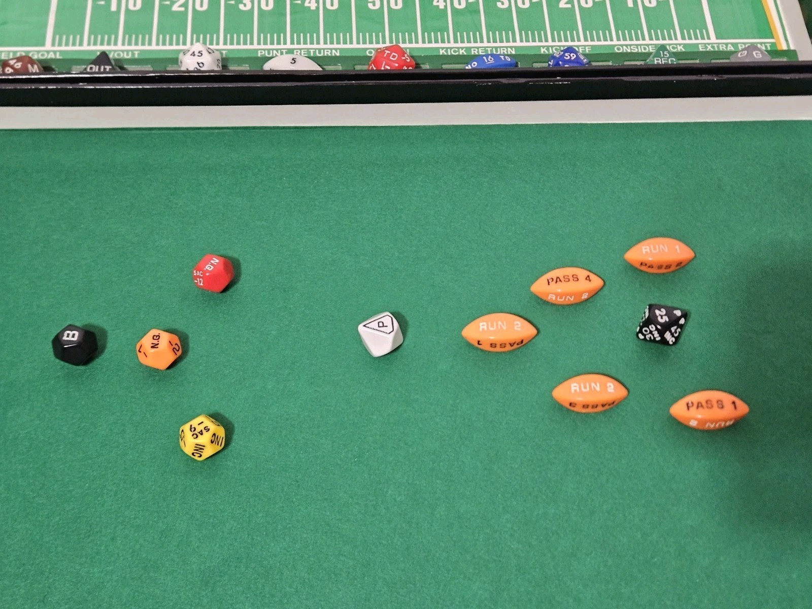 Football Fever The Game Cards Dice Hansen 1985 Vintage Board Game 100% Complete