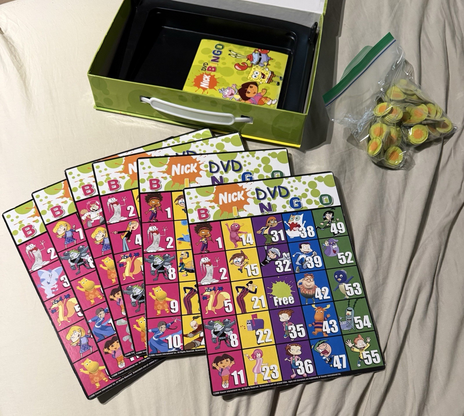 2006 Nick DVD Bingo Game Complete Nickelodeon Tested Works