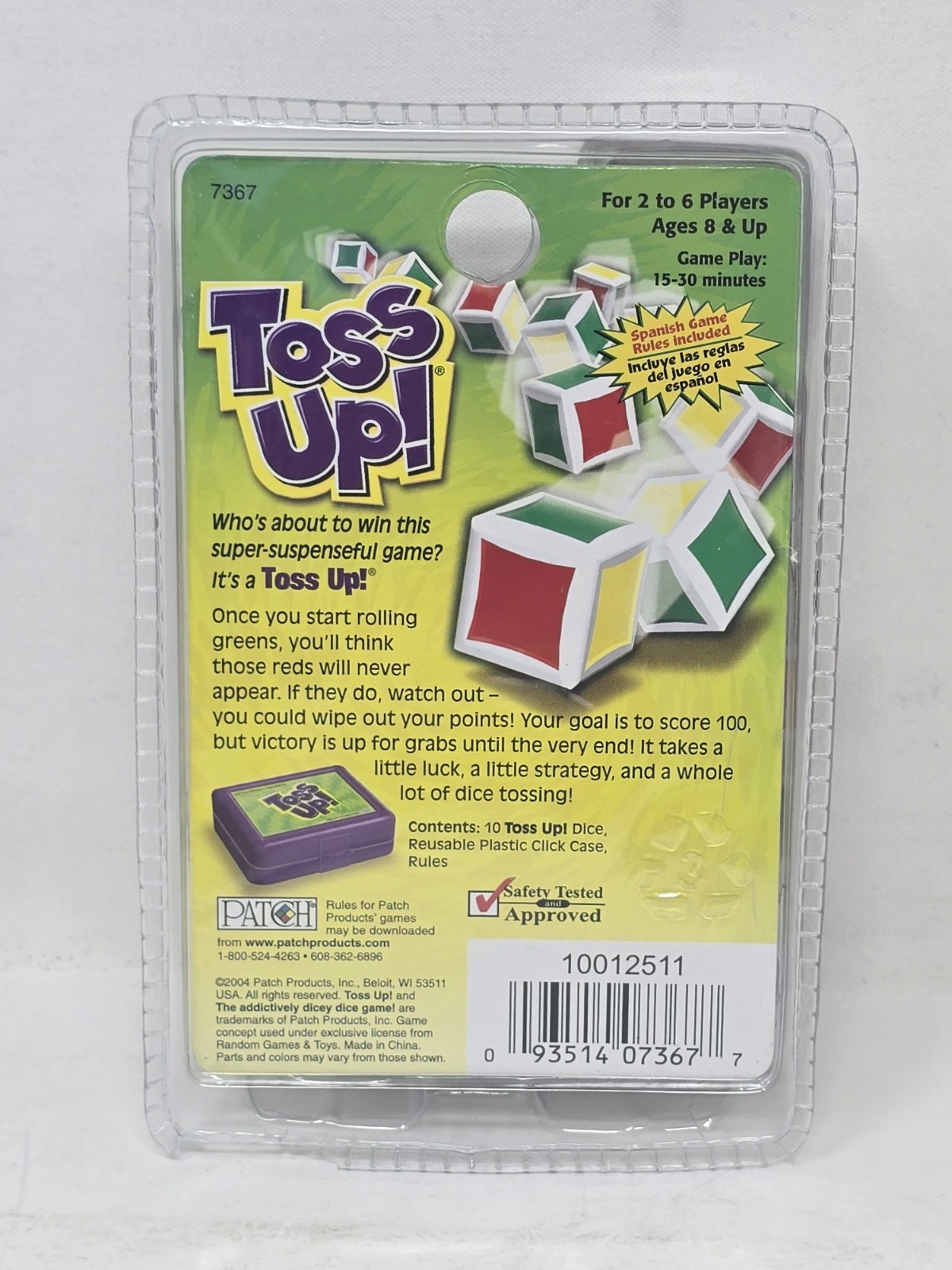 Toss Up! – Chikdren’s Dice Game by Patch Products, 2004 – New