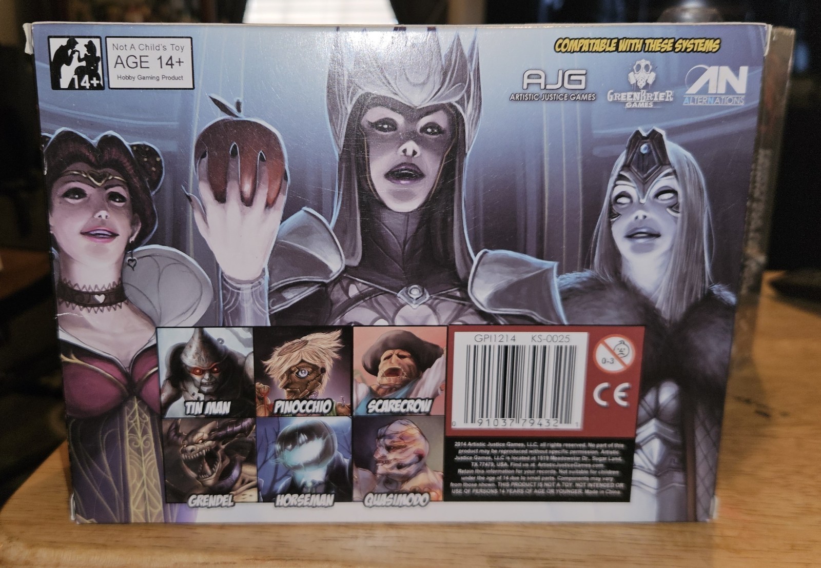 18 pcs. 2014 AJG Fairytale Games The Wild Ones, The Horror Show, The Dark Ones