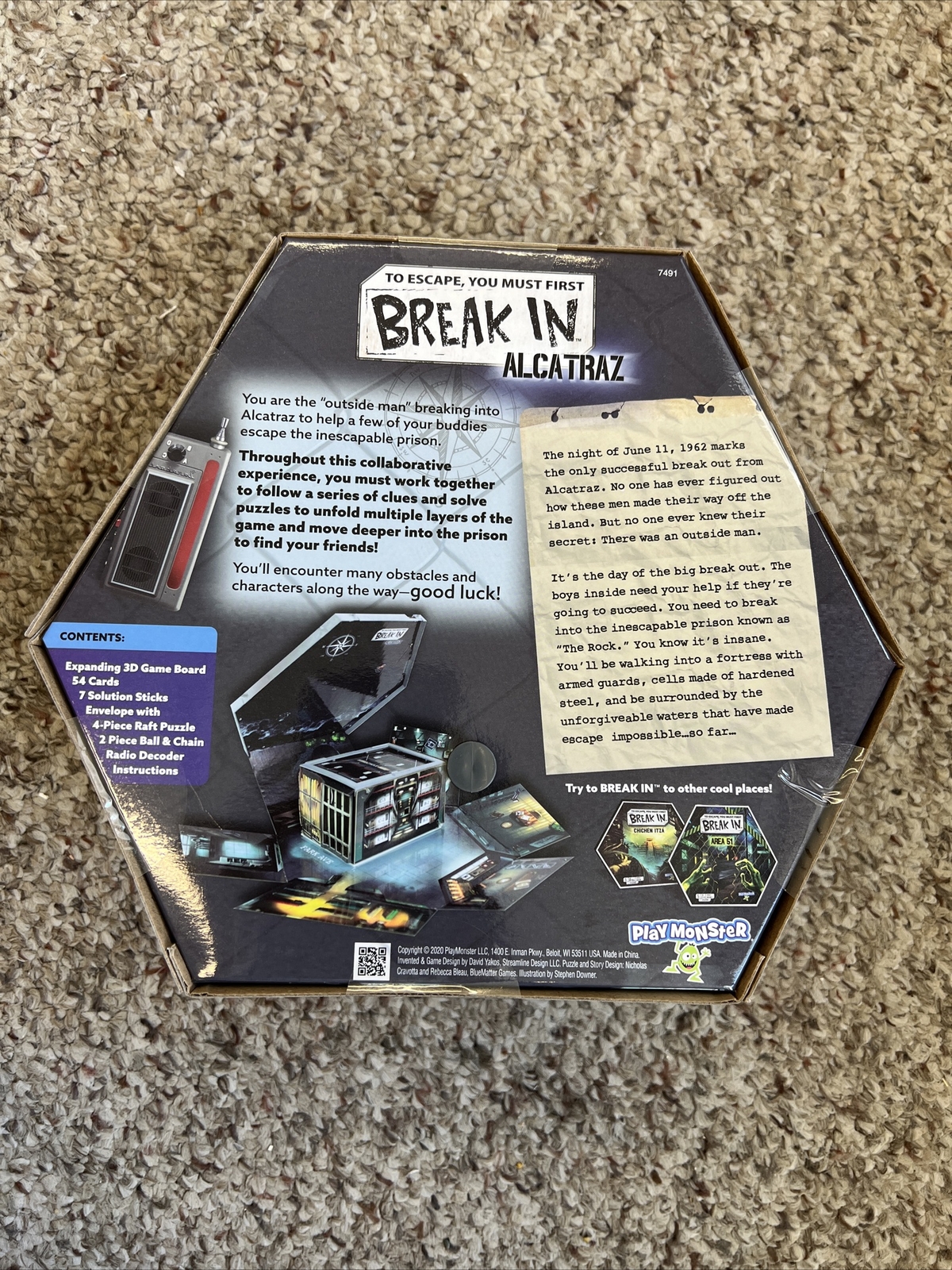 NEW – PlayMonster Break In Alcatraz Game. Age 10+/1-6 Players Factory Sealed