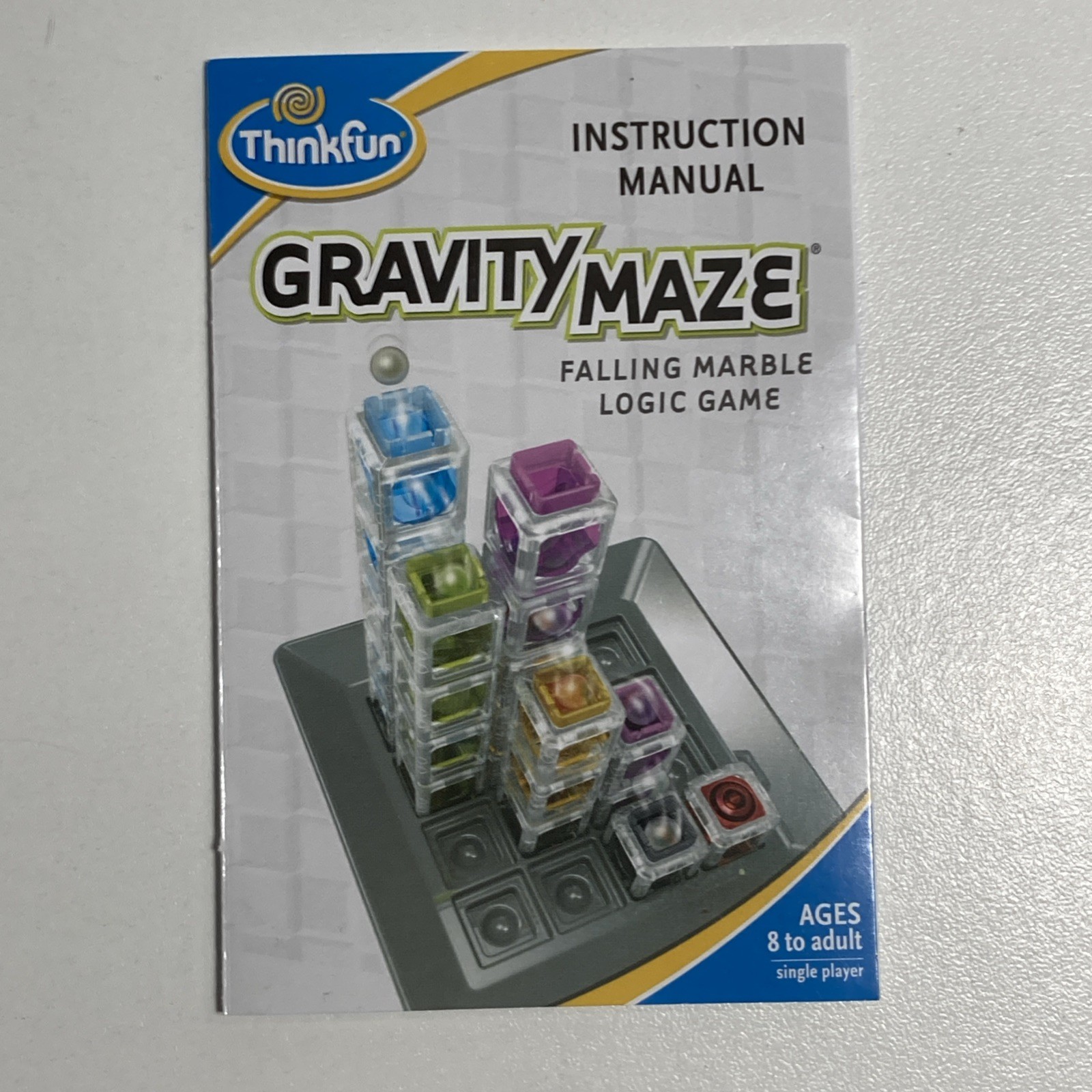 Gravity Maze Replacement Instruction Manual Rules Think Fun Parts Game Piece