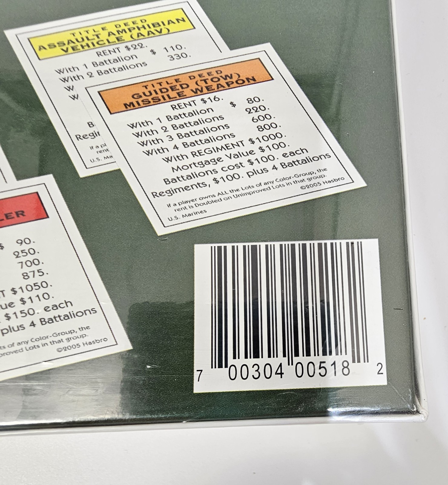 Monopoly US Marines Board Game Military 2005 Collector’s Edition New Sealed