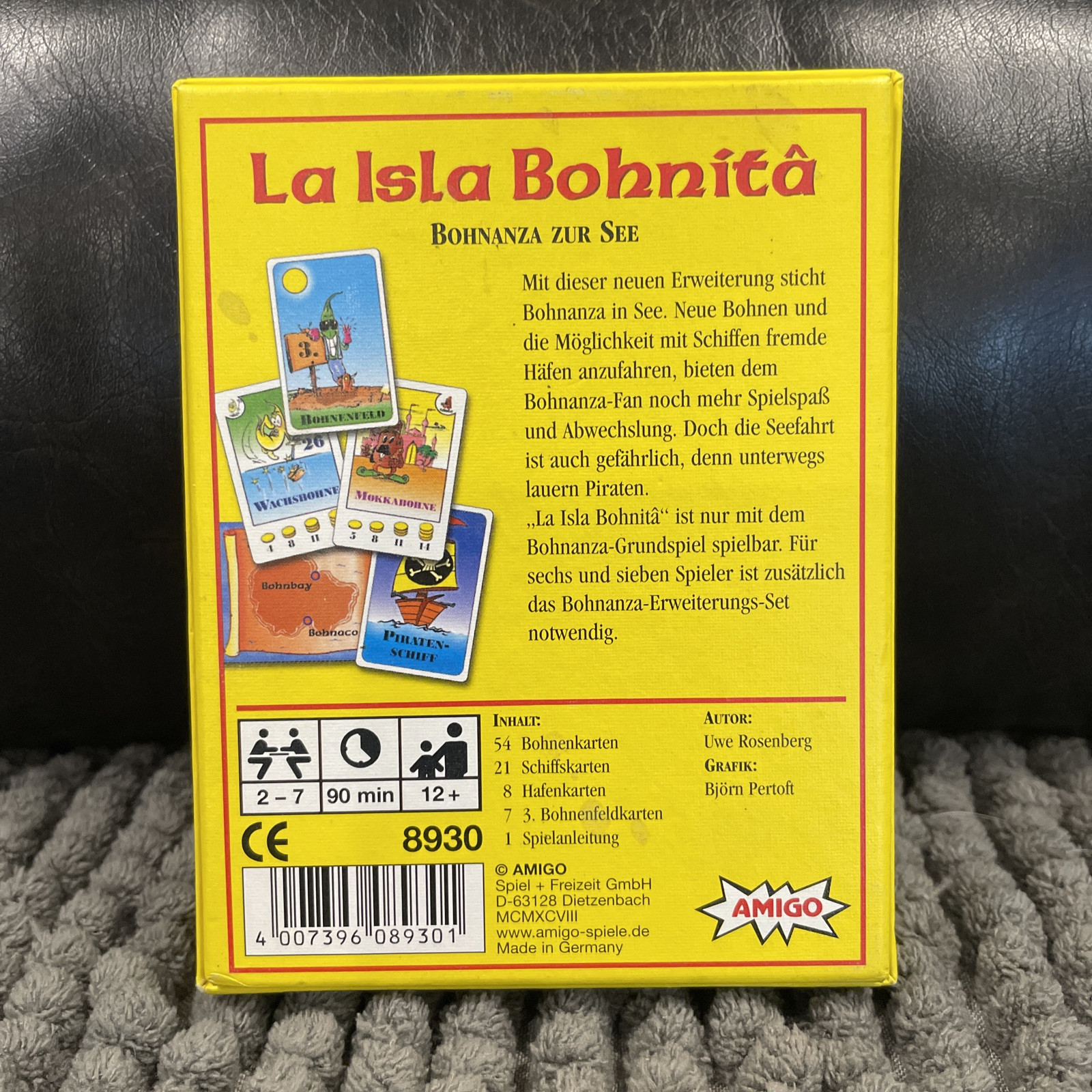 Amigo Board Games Bohnanza – La Isla Bohnita (German Ed) 1998 MINT