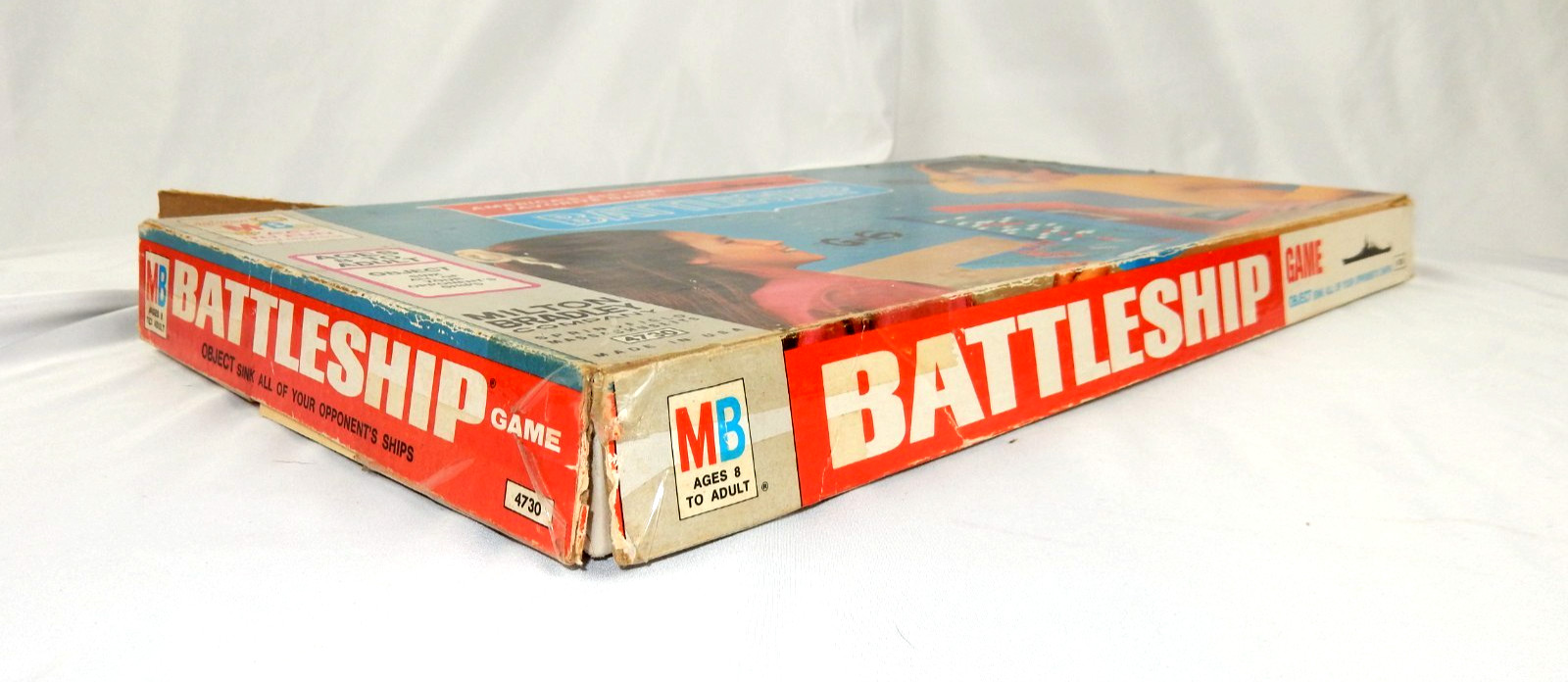 1967 Milton Bradley Battleship Board Game 4730 Vintage Incomplete 9/10 Ships