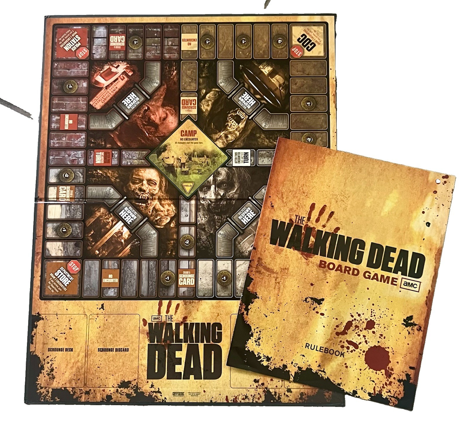 The Walking Dead Cryptozoic Board Game 1-4 Players Ages 15+ 2011 – Complete