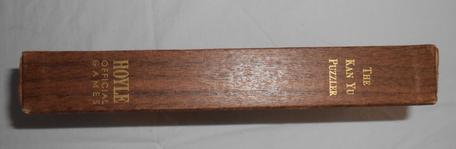Vintage Hoyle Official Games The Kan Yu Puzzler Model No. 8107 Walnut SETCO HTF