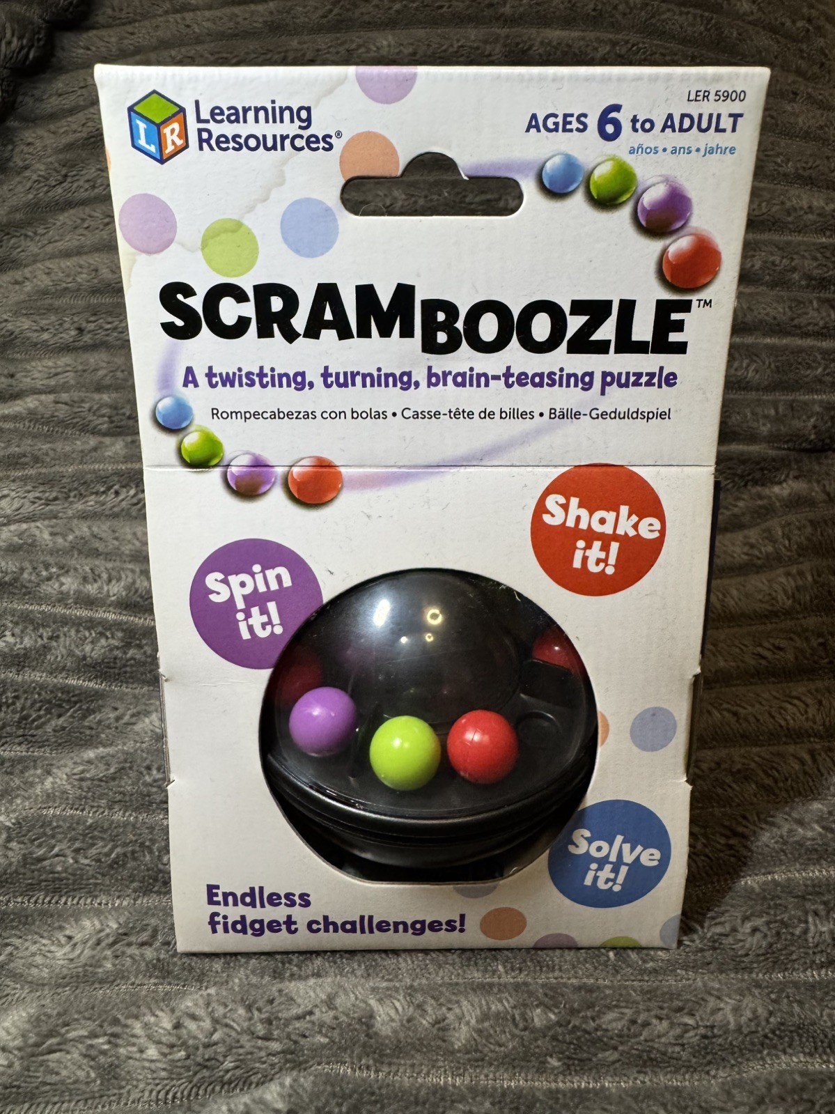 Scramboozle Puzzle Ball 4 x 0.1 inches Learning Resources Brain Teasers Kids