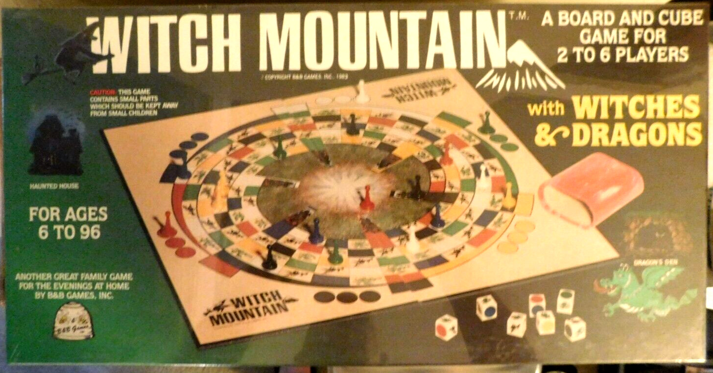 Game Halloween Witch Mountain B&B Games Dragons 2 to 6 Players 1983 Vintage