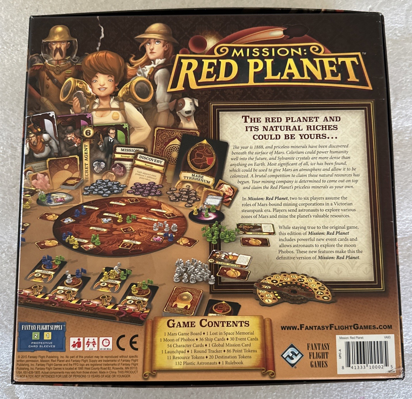 Fantasy Flight Games Mission Red Planet Board Game, 2015, 2-6 Players, 14+