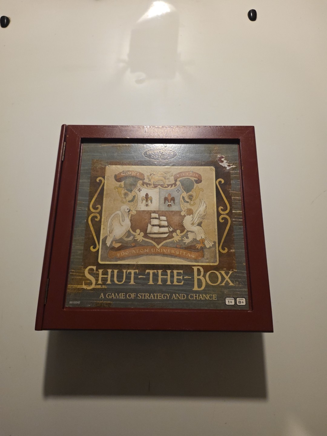 Shut-The-Box Game of Strategy & Chance OLD STOCK Book Shelf Edition Open Box