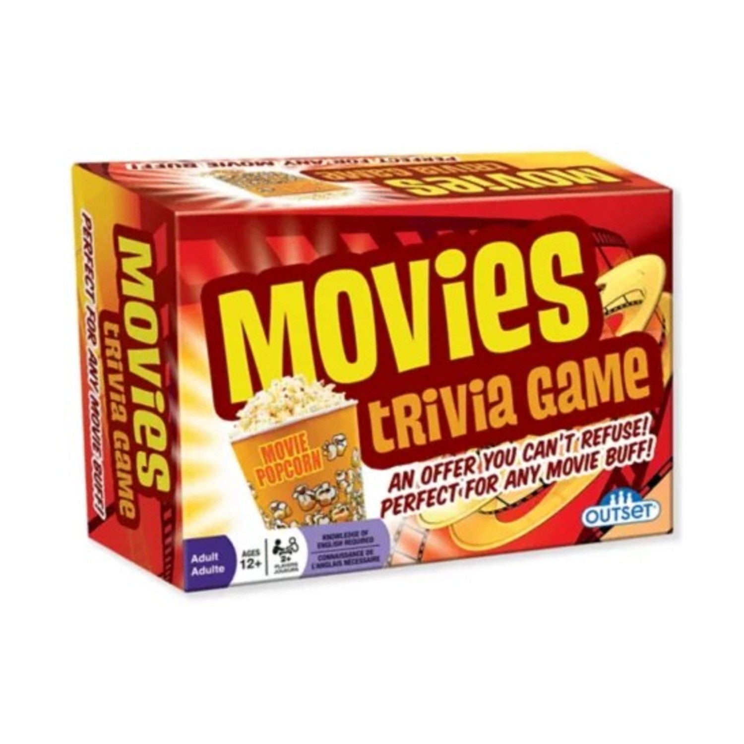 Outset Media Boardgame Movies Trivia Game Box VG+/NM