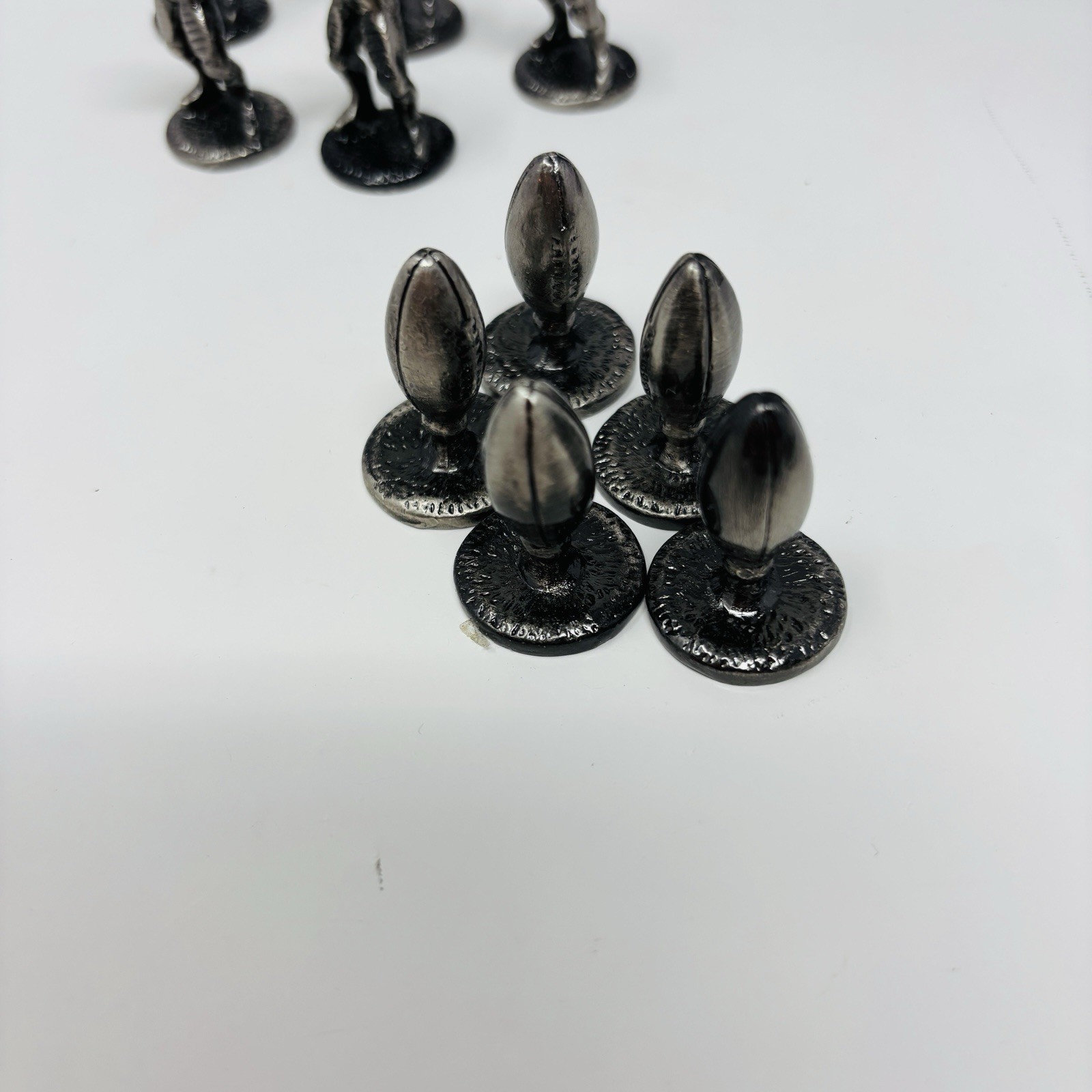 Discovery Toys Tic Tac Touchdown Pewter Figurines Football Dad Gift Game RARE