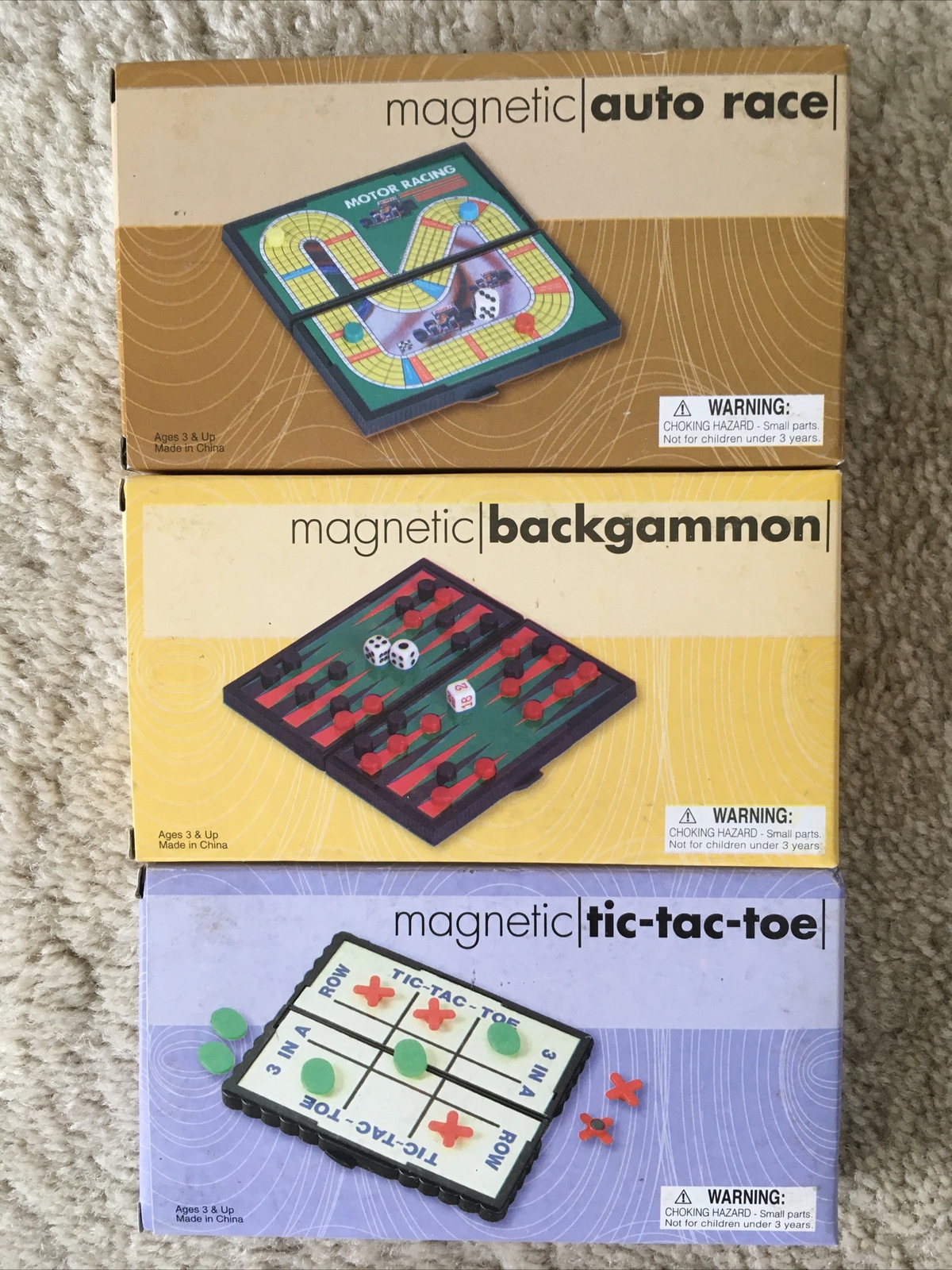 9 Magnetic Mini Travel Games “RARE COLLECTION” NIB