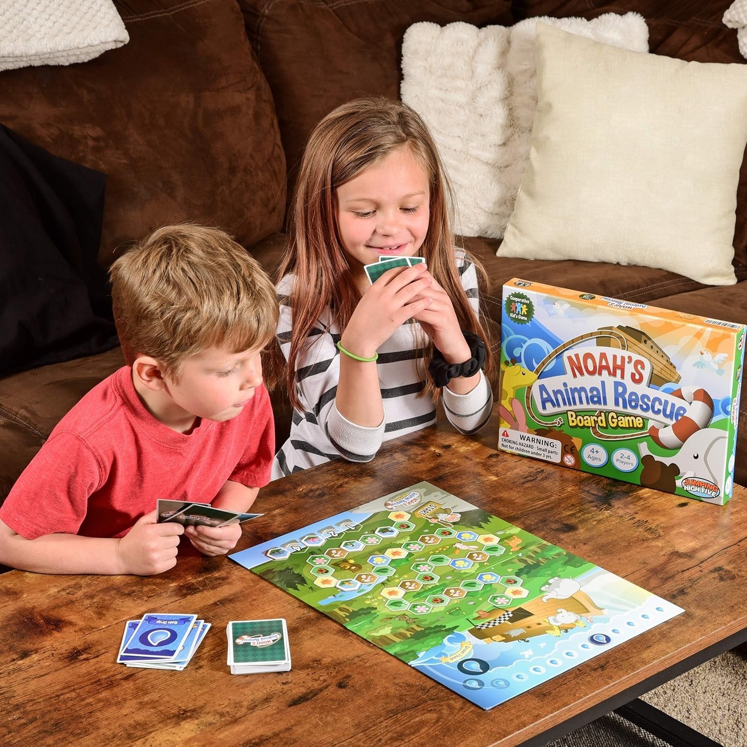 Kids Board Game Noah’s Animal Rescue Team Play Educational Fun for Family Night