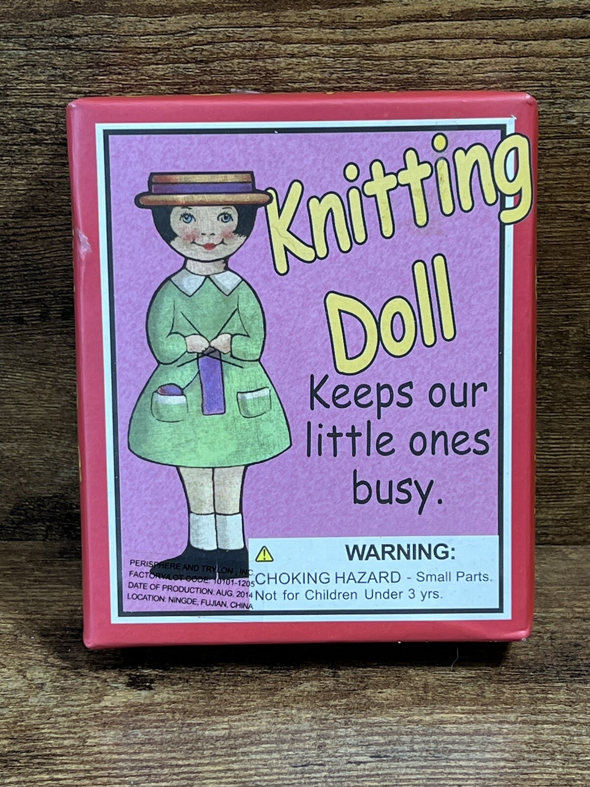 KNITTING DOLL-Keeps Our Little Ones Busy-With Wool And Wooden Needle-6+ Age.