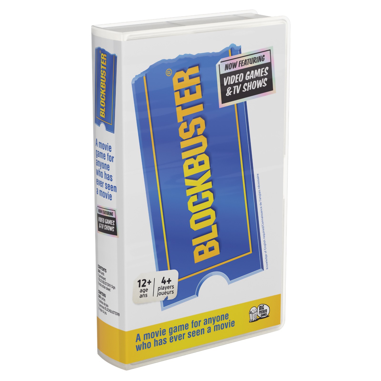 BLOCKBUSTER MOVIE PARTY GAME for Whole Family, Now with Video Games & TV, NEW!