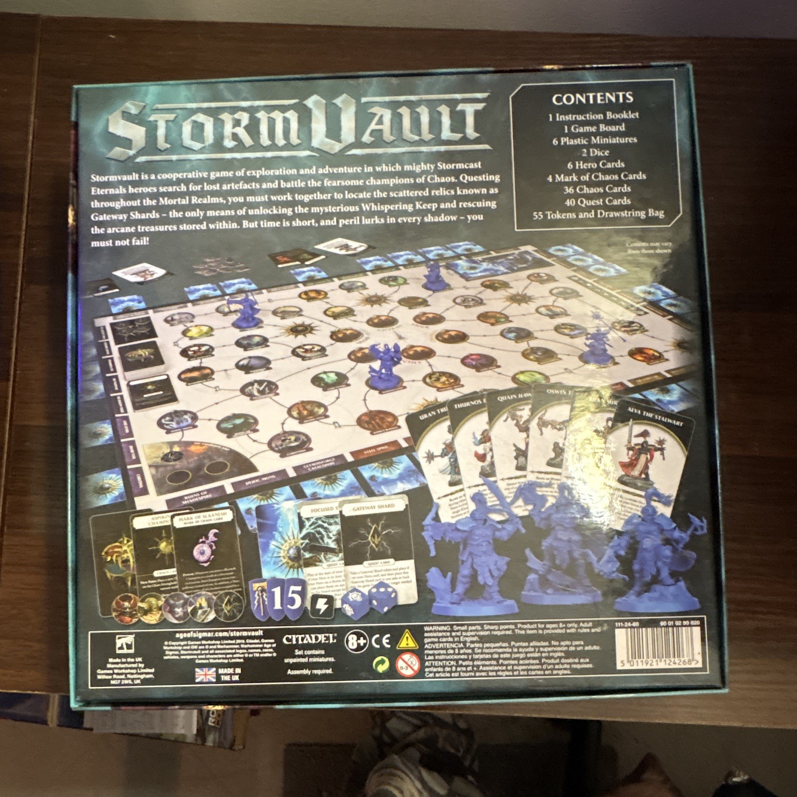 Citadel StormVault Cooperative Fantasy Adventure Board Game, 2+ Players 8+