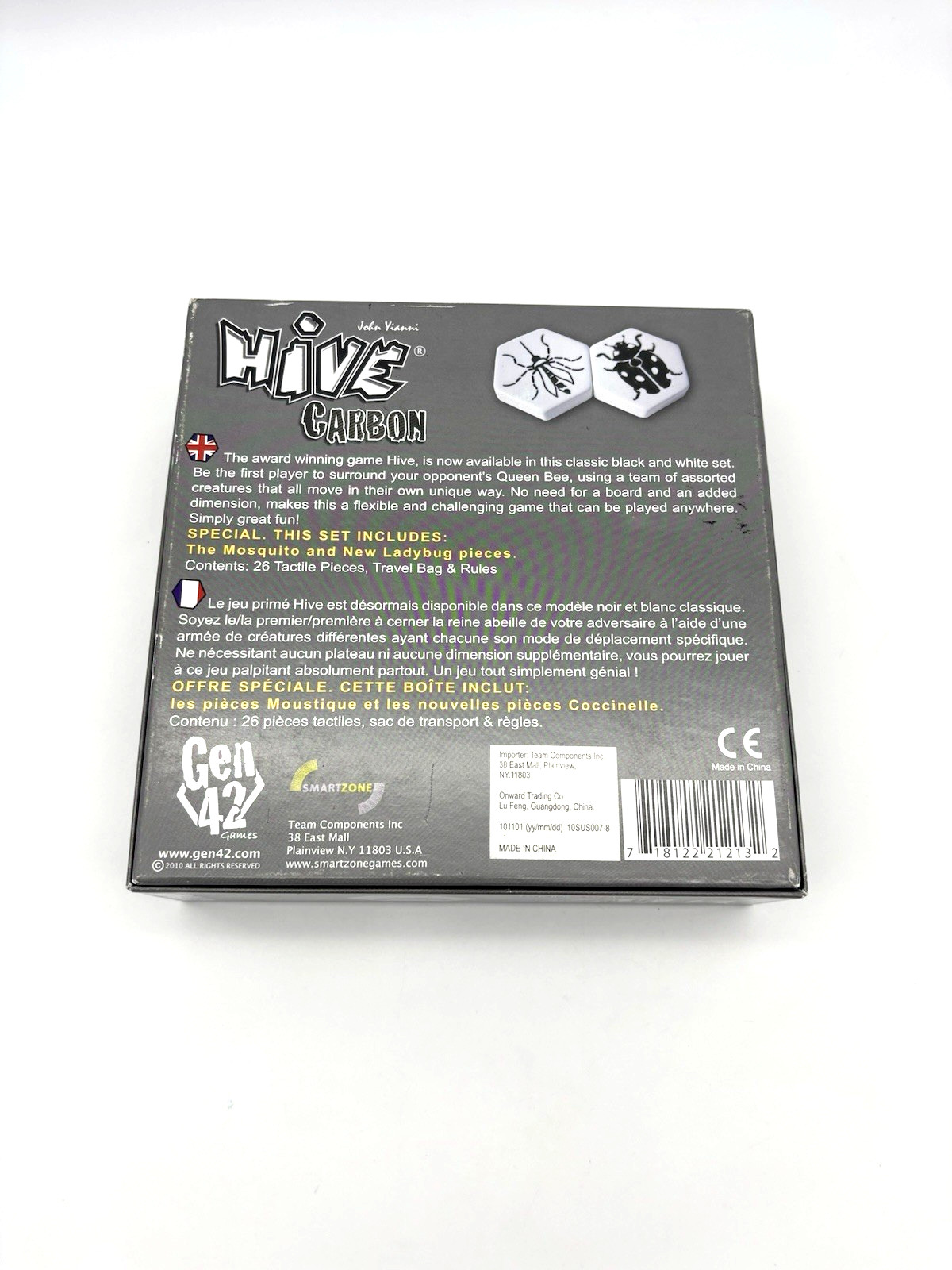 Hive Carbon Tile Board Game John Yianni 2010 Gen42 Games 100% Complete