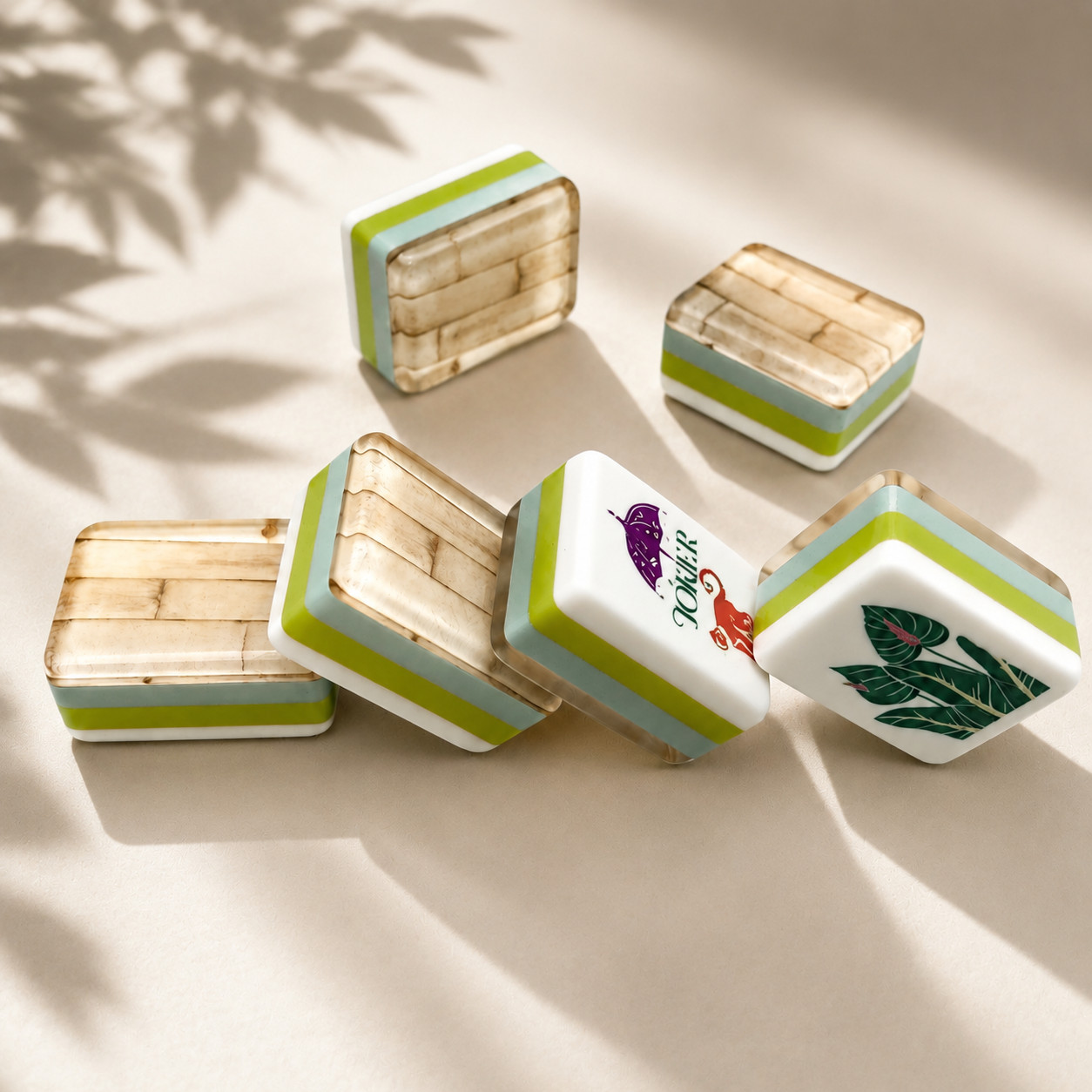 160-Piece Mahjong Set USA Standard Tiles – Full Family Game Pack