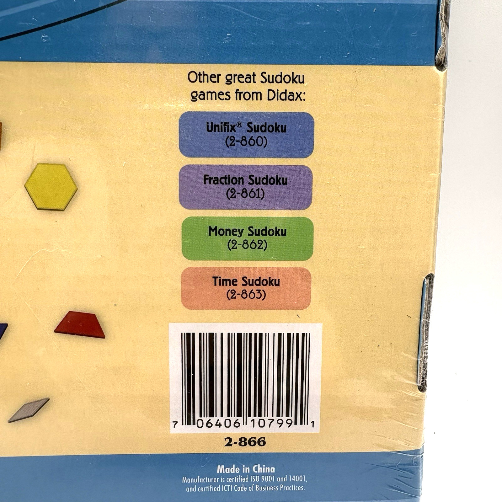 Sudoku Board Game Color Edition Ages 6 & Up Homeschool Geometry Symmetry NEW