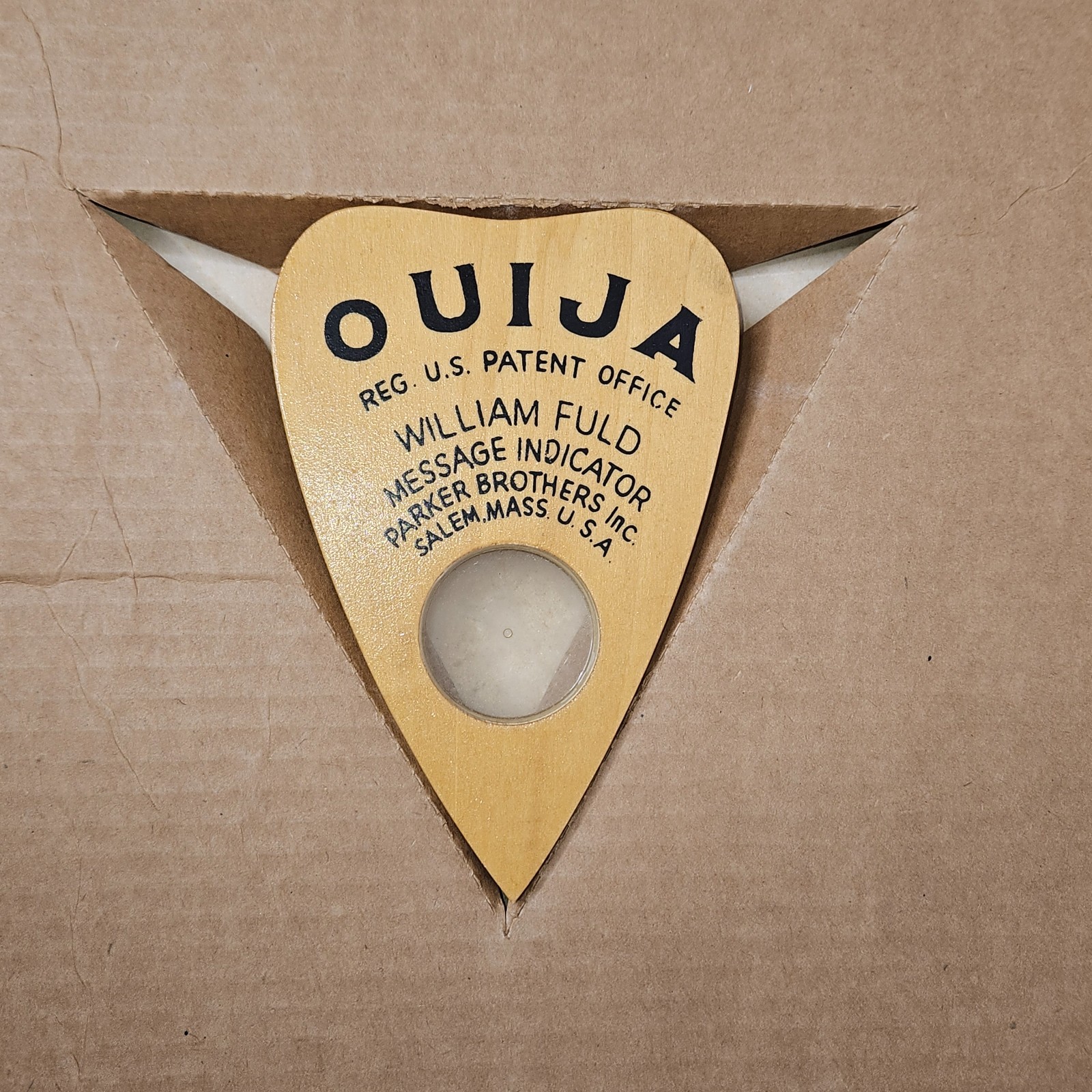 1967 Ouija Board Parker Brothers No.602 William Fuld Wooden Deluxe Edition Rare