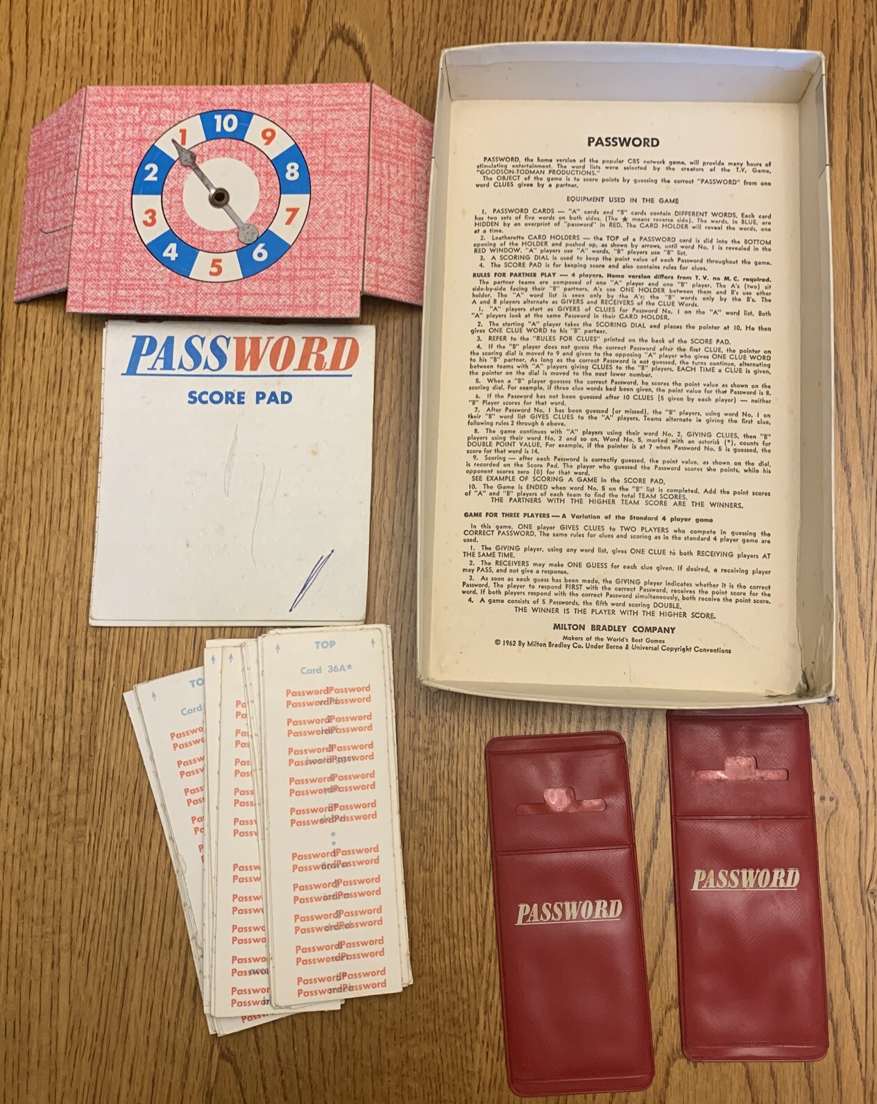 Vintage 1963 Password Board Game 3rd Edition #4260 Collectible made in USA TV