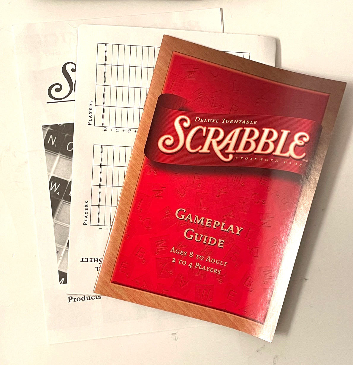 Scrabble Deluxe Edition Turntable Rotating Game Milton Bradley 1989 Complete