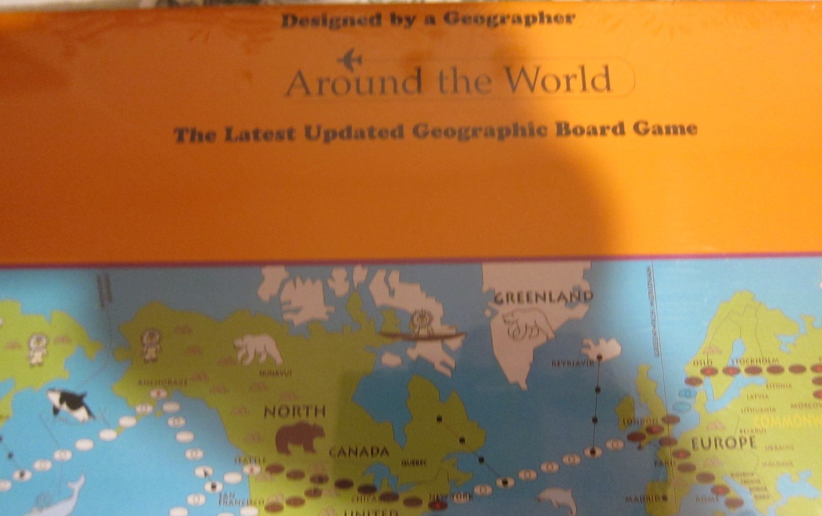 NIB 1989 Seattle Palmer ABC Toys Around the World Game by Geographer