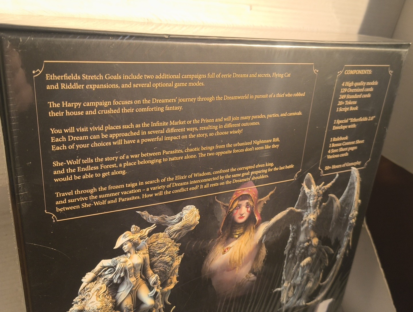 Etherfields Lot Kickstarter 2.0 Campaign, Harpy & She-Wolf, Funeral Witch SEALED