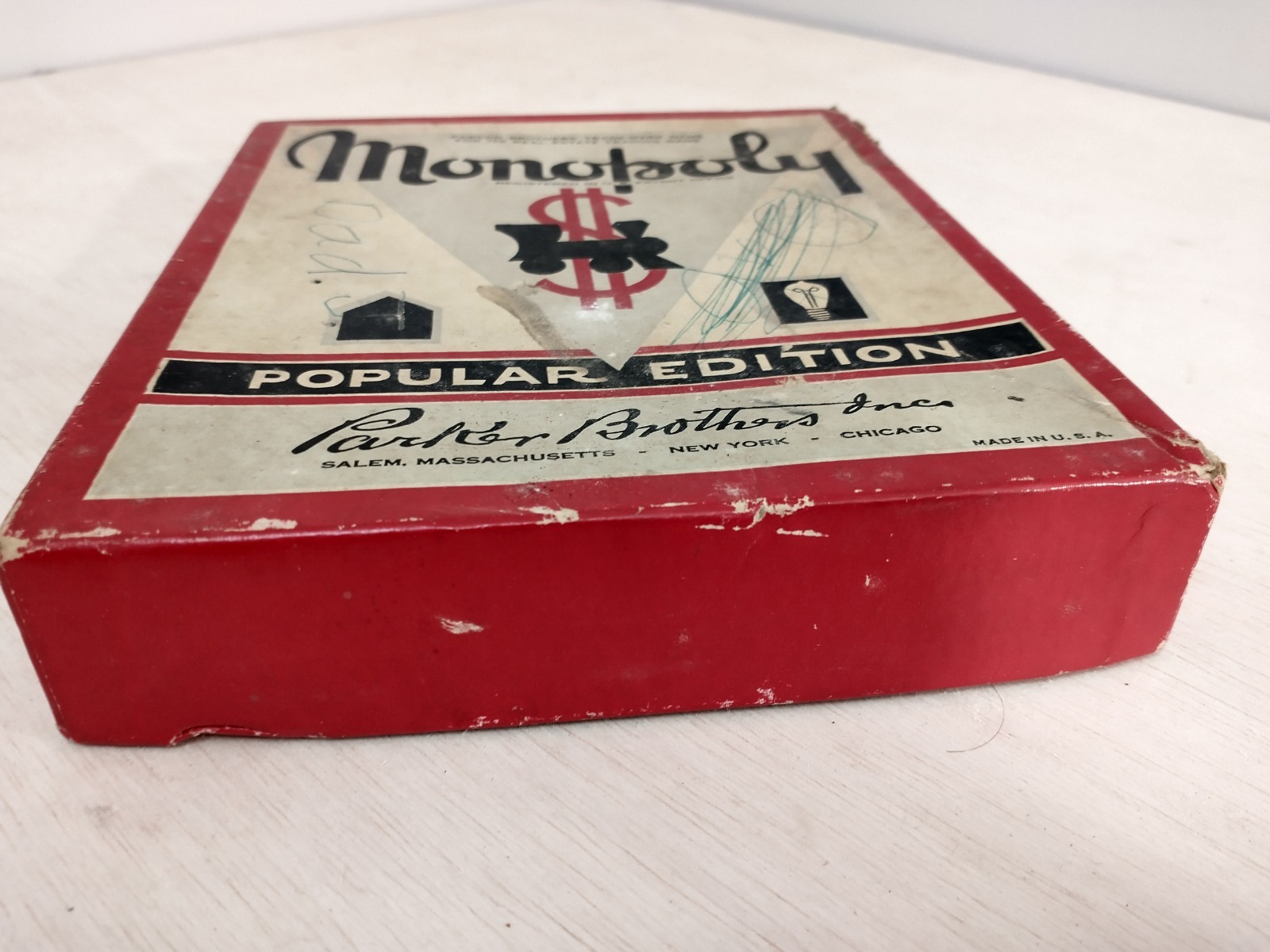 Vintage 1950’S Monopoly Popular Edition Parker Bros./ FLINCH 1938/