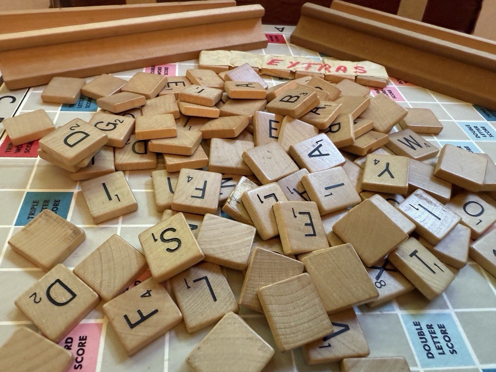 Vintage MCM Mid Century SCRABBLE Crossword Board Game SELCHOW & RIGHTER