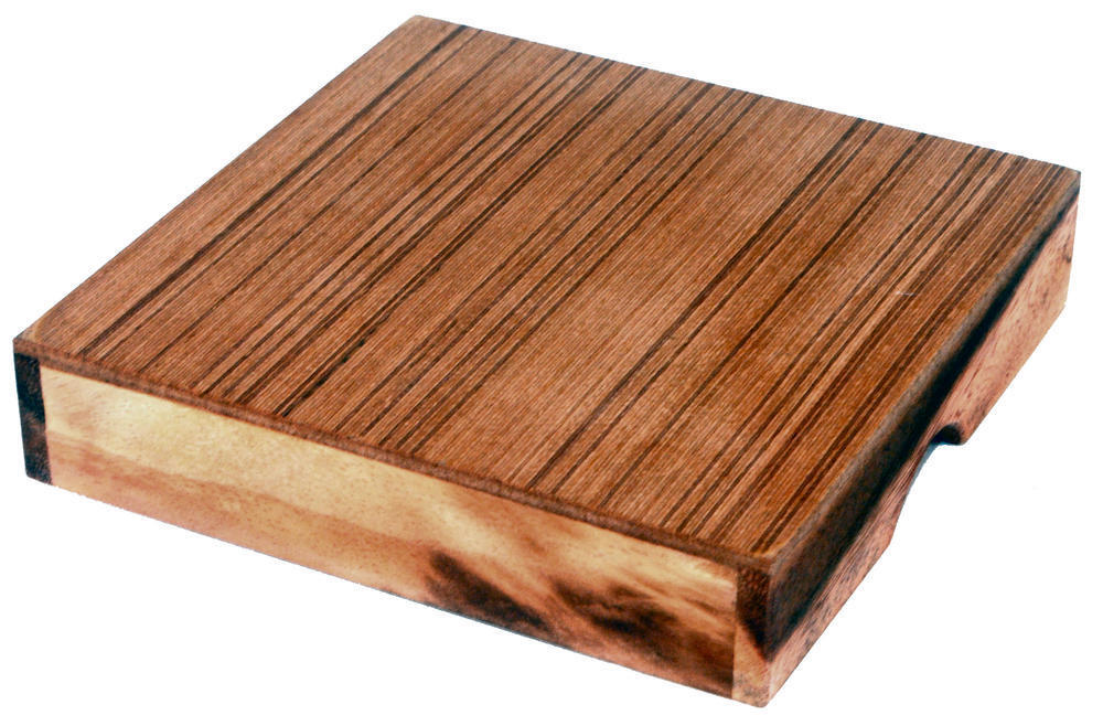 Fair Trade Thai Thailand Wooden Rainwood Solitaire Set in Wooden Box 14x14x3cm