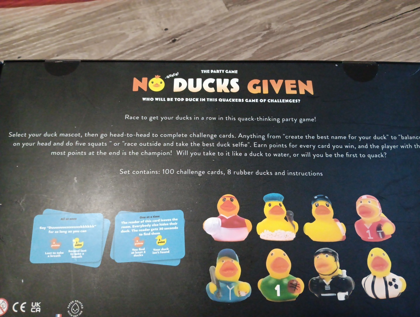 Professor Puzzle Games NO DUCKS GIVEN Party Game 3-8 Players NEW SEALED RARE