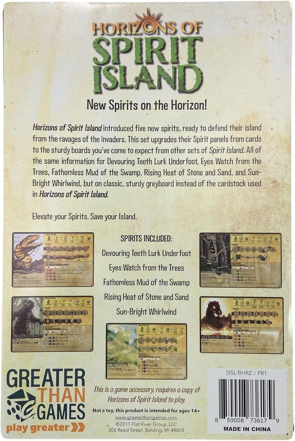 Greater Than Games | Horizons of Spirit Island: Punchboard Panels |…